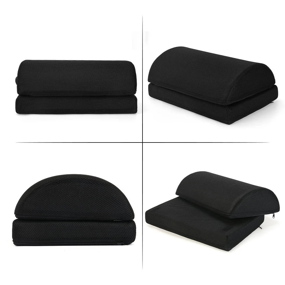 Comfort Office Foot Rest for Under Desk - Ergonomic Memory Foam Foot Stool Pillow for Work, Gaming, Computer, Office