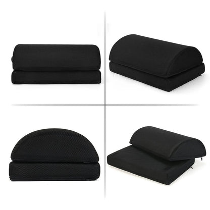 Comfort Office Foot Rest for Under Desk - Ergonomic Memory Foam Foot Stool Pillow for Work, Gaming, Computer, Office